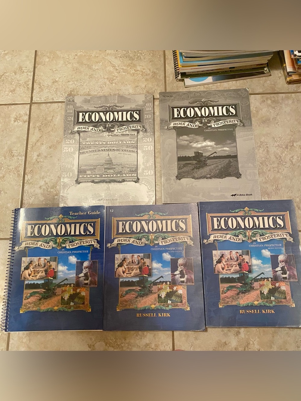 Abeka Grade 12 Economics Student Text Teacher Guide Test Quiz Key 2nd Edition
